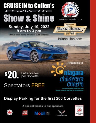 Niagara Corvette Club Car Show @ Brian Cullen Motors | St. Catharines | Ontario | Canada